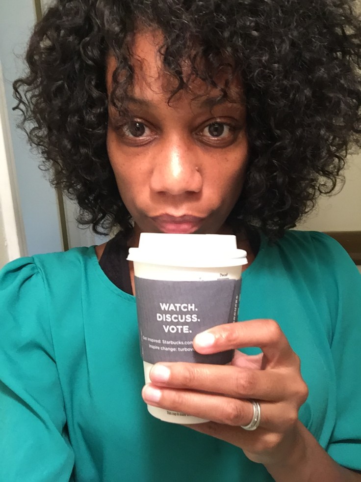 Pumpkin Spice Latte Curly Haired Selfie