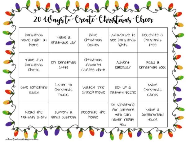 20 Ways to Create Christmas Cheer | Christmas Activities | Christmas Fun | Christmas DIY | Holiday DIY | Holiday Activities