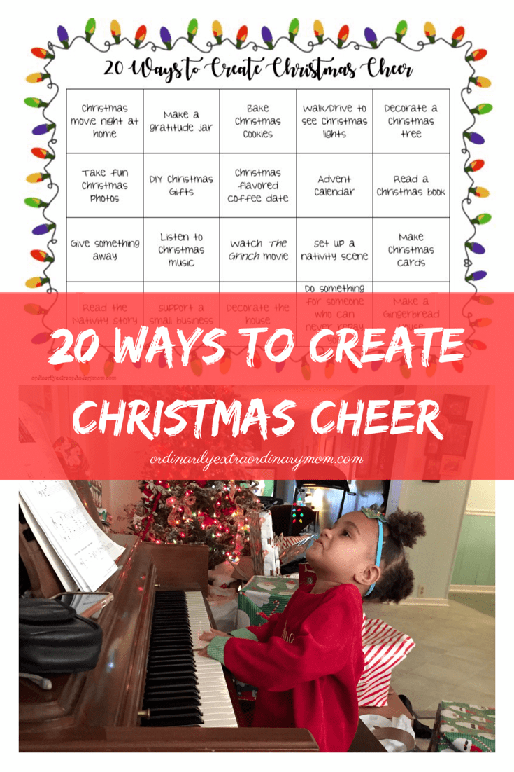 20 Ways to Create Christmas Cheer | Happy Holidays | Holiday Acitvities | Christmas Activities | Low cost Christmas | Minimalist Holidays