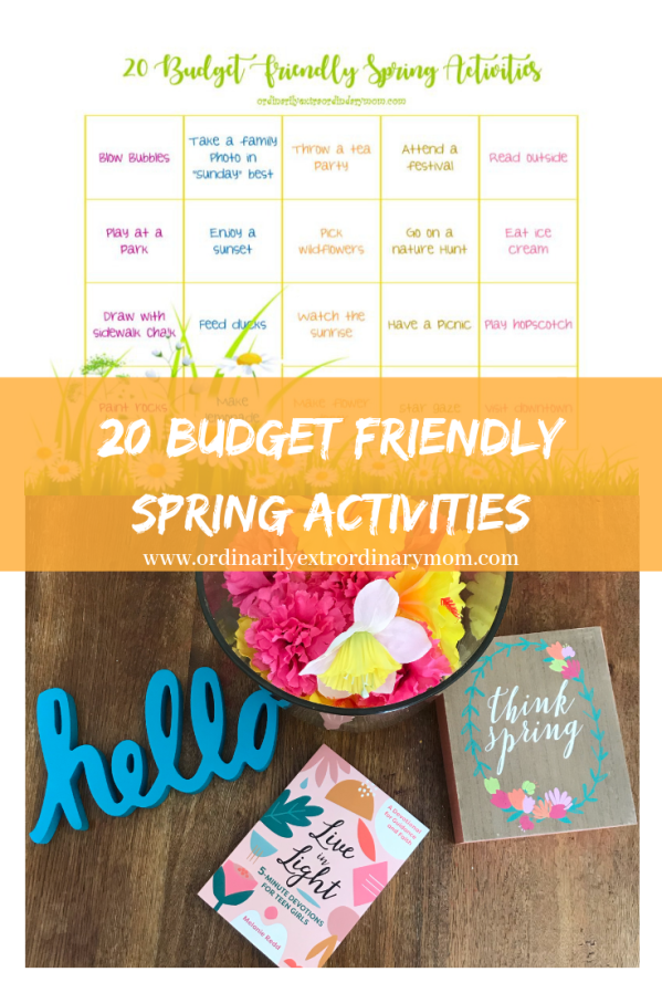 20 Budget Friendly Spring Activities #springactivities #budgetfriendlyactivities #workingmom #mom #momlife #budget #minimalist #minimalism