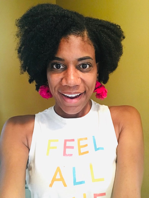 If you are unsure how to style your natural hair, a fro is always a good idea. #naturalhair #naturalhaircare #naturalhairstyles #curlyhair #curlyhaircare #curlyhairstyles #summerhair #africanamericanhair #naturalhairtips #curlyhairtips #haircare #mediumlengthhairstyles