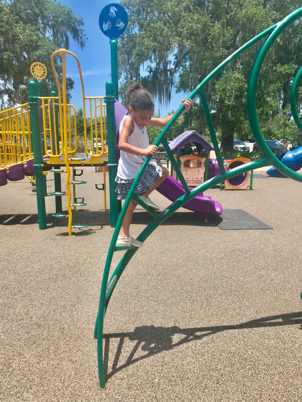 My daughter playing at City Park in New Orleans, LA. #summeractivities #summeractivitiesforchildren #budgetfriendlyactivities #summeractivitiesforkids