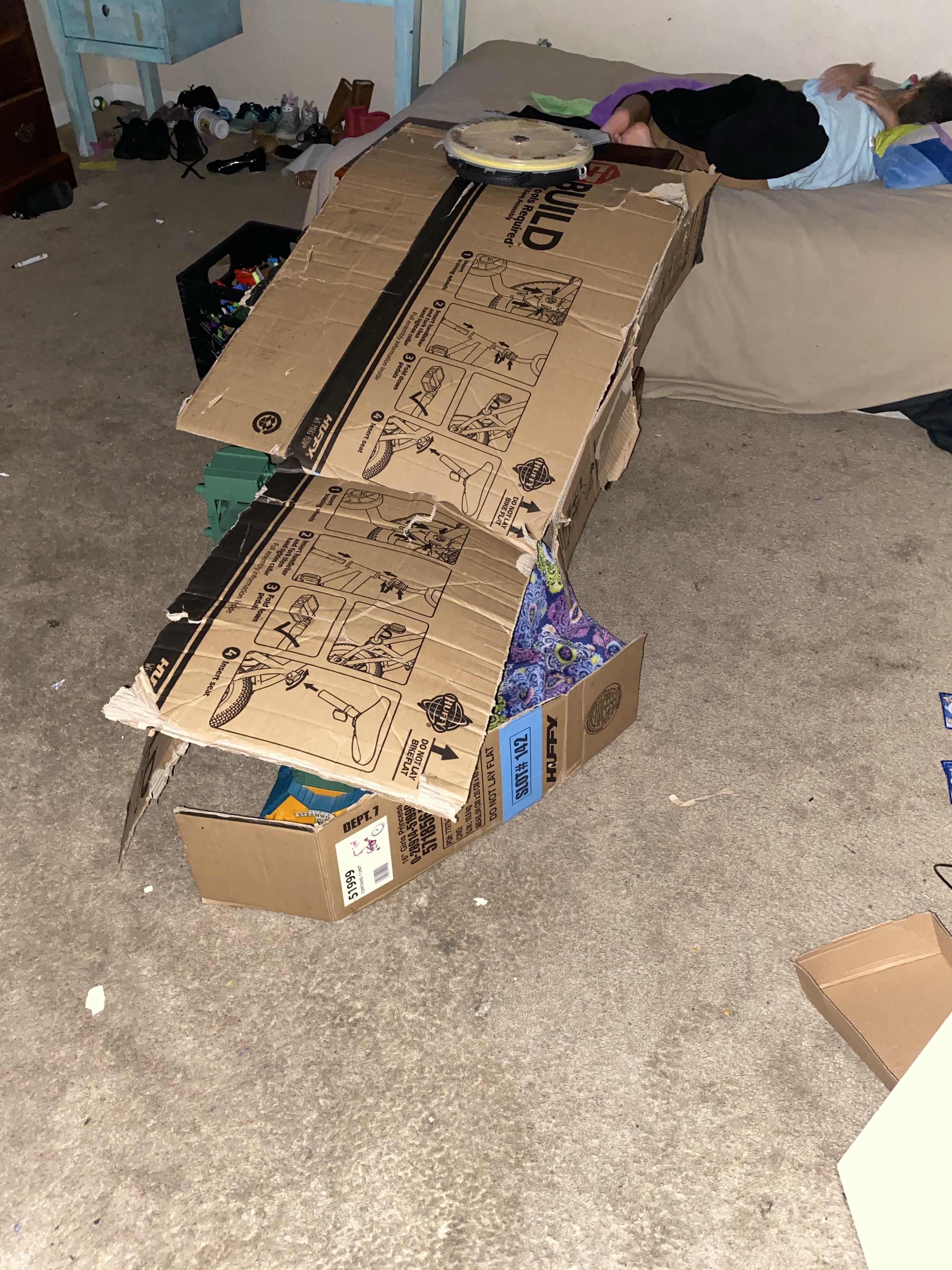 Build a fort. Watch movies as a family in it. Have a family picnic in it. #familyactivities #freeactivities #indooractivities #childrensactivities #kidsactivities