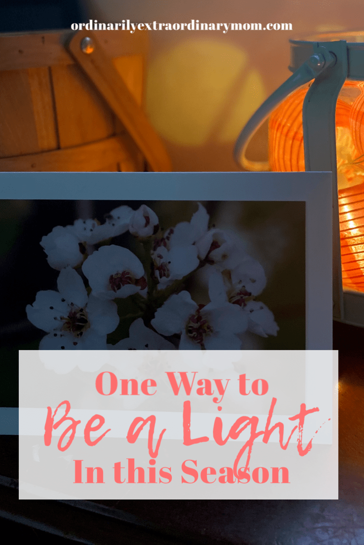 One Way to Be a Light in this Season | ordinarilyextraordinarymom #bealight #cardshandmade #cards #stationary #spreadlight #inspiration #happymail