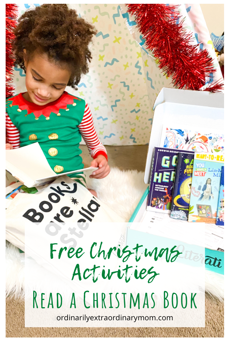 Free Christmas Activities - Read a Christmas Book | ordinarilyextraordinarymom #freechristmasactivities #kidsactivities #kidschristmasactivities #christmasbook #freeChristmasprintable #kidsbooks #kidsreading